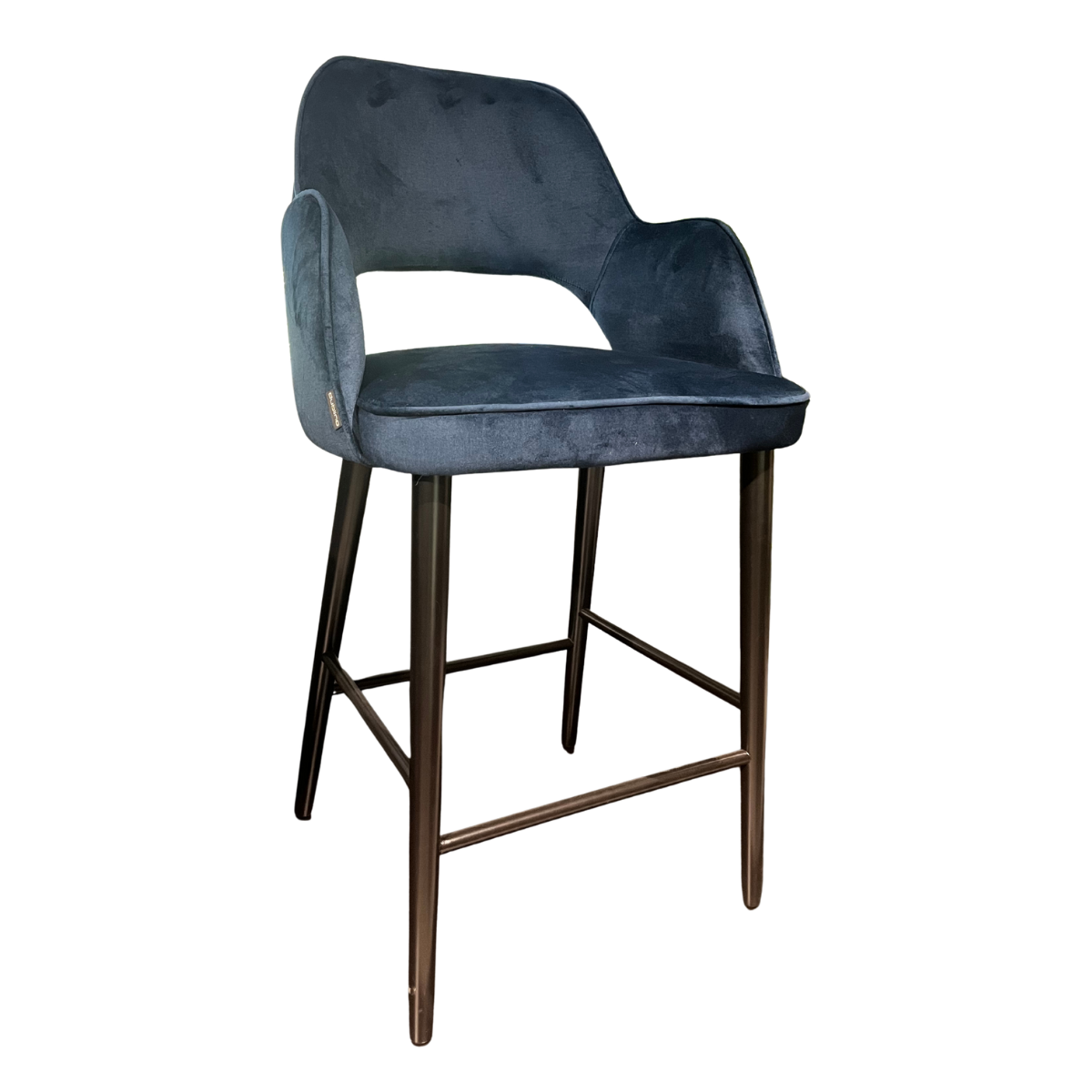 BD MICKEY  Blue elegant Upholstered indoor bar stool